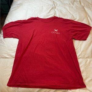 Coast Red Short Sleeve Men's Fishing Tee